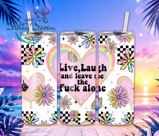 20oz Live laugh tumbler