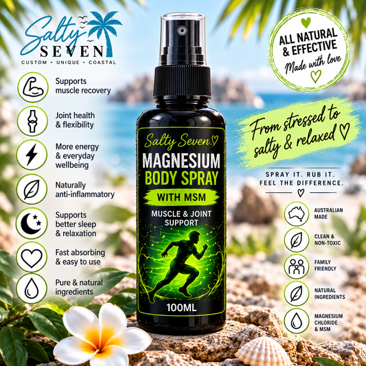 Salty Seven Magnesium Body Spray with MSM