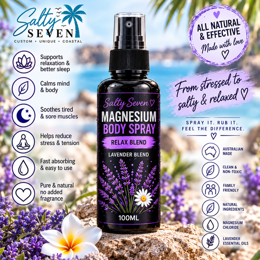 Salty Seven Magnesium Body Spray Relax Blend