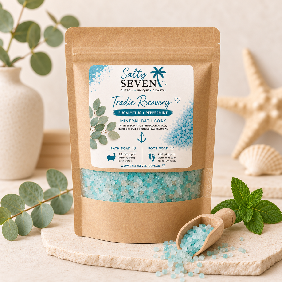 Tradie Recovery bath and foot soak pouch