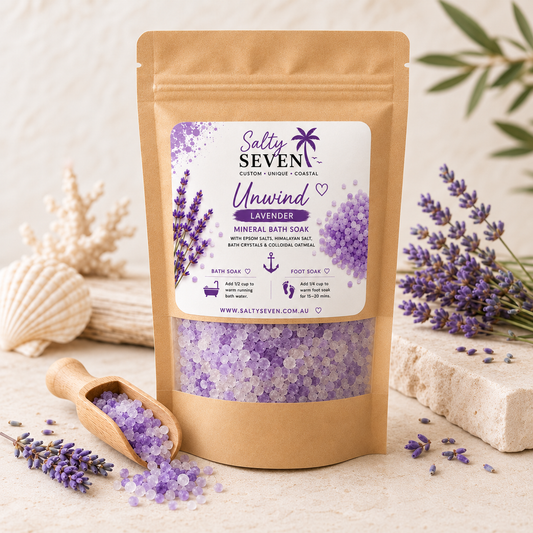Unwind bath and foot soak pouch