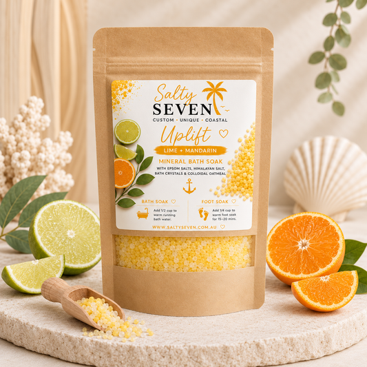 Uplift bath and foot soak pouch